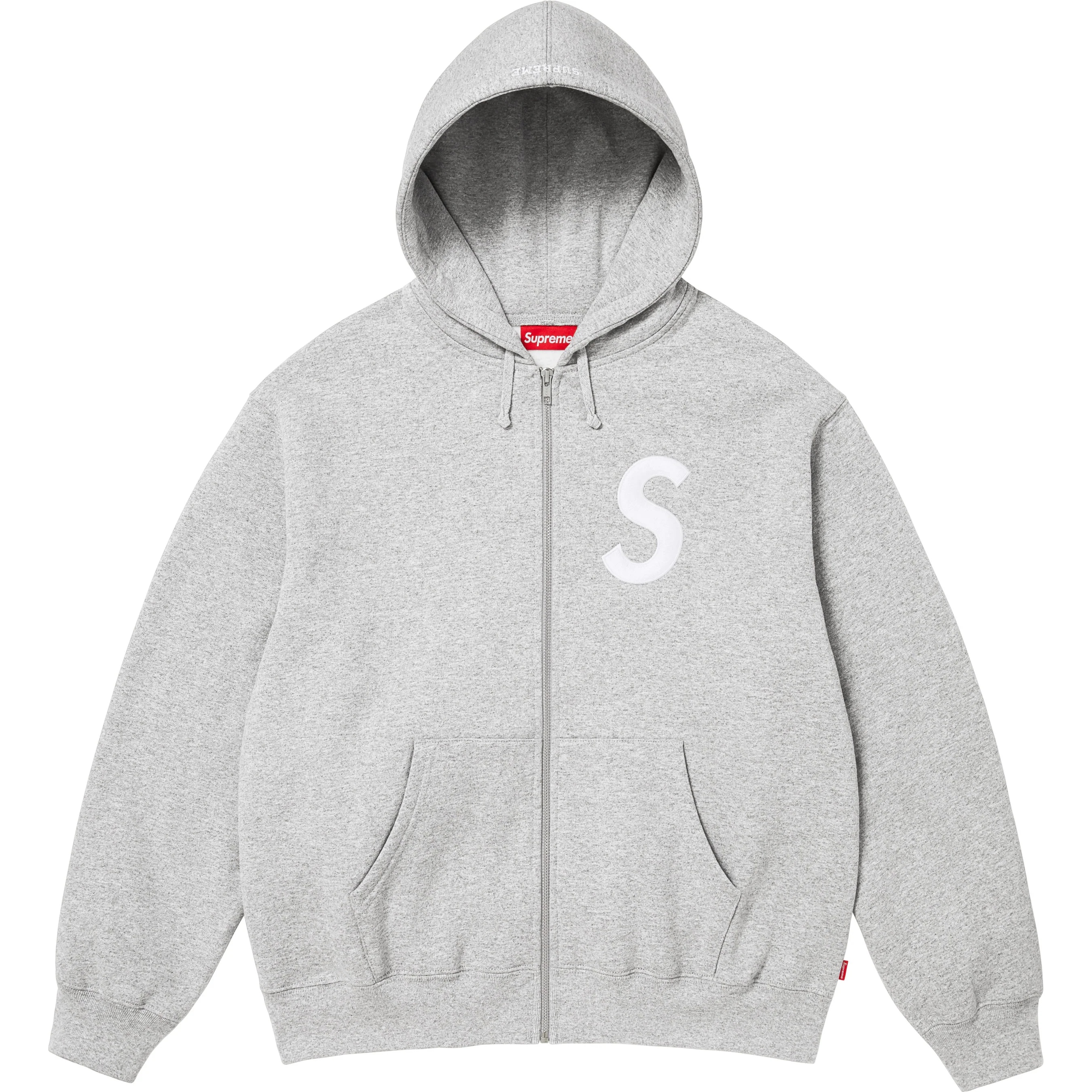 S Logo Zip Up Hooded Sweatshirt view 12